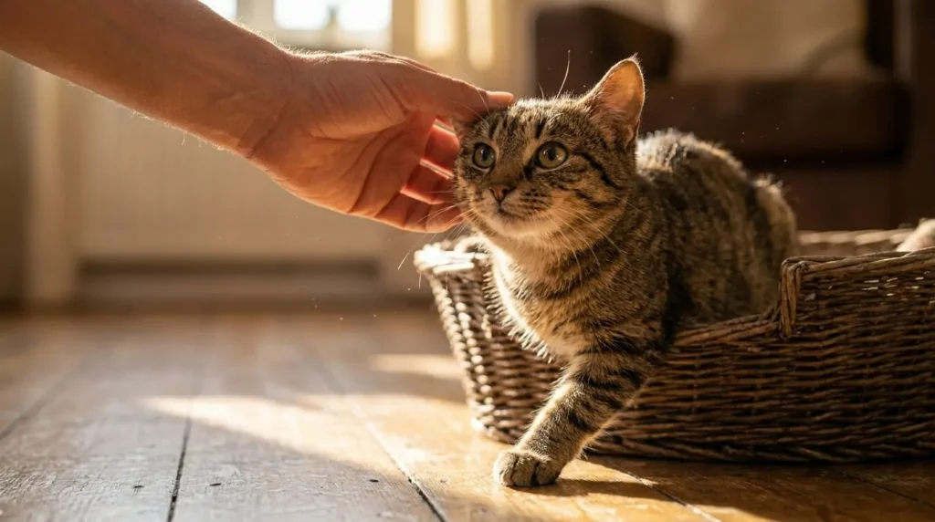 Bob et le chat abandonné du panier