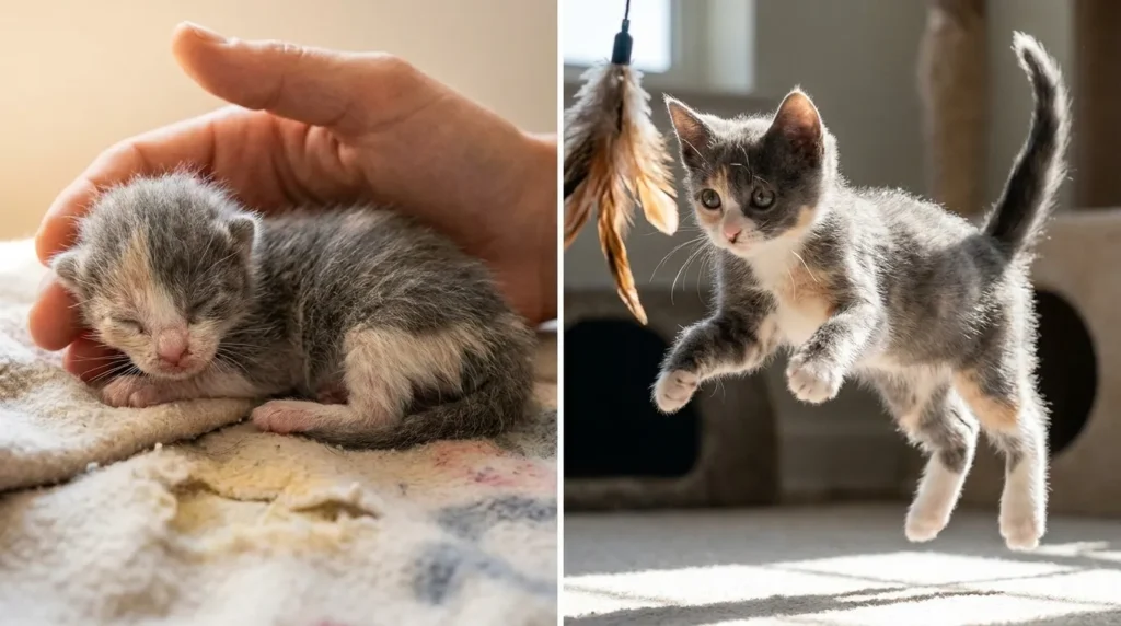  l’incroyable destin d’un chaton abandonné à la SPA