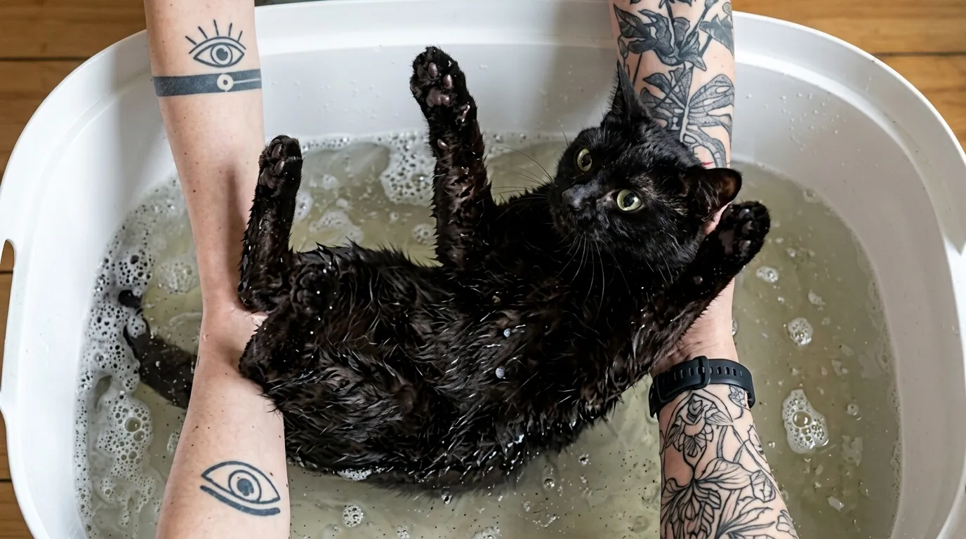 Comment laver un chat ?